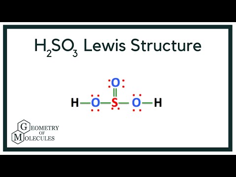 h2so3 lewis structure