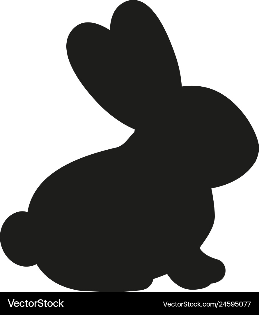 simple rabbit silhouette