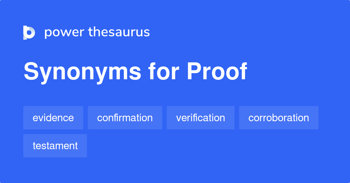 proofs synonym