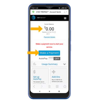 how to find my at&t prepaid account number