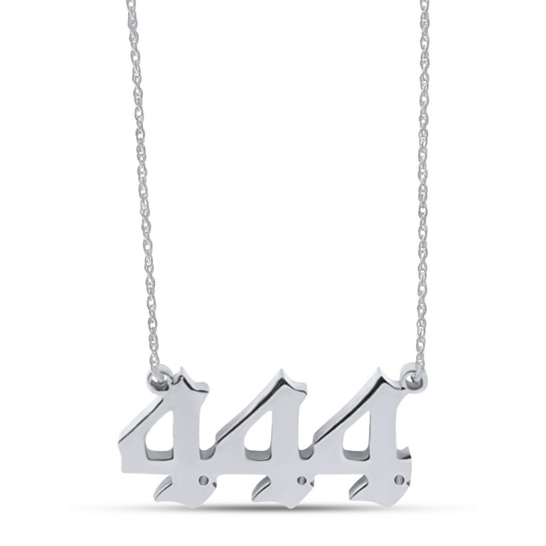 444 sterling silver necklace