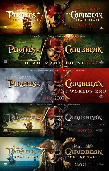 pirates of the caribbean in sequence