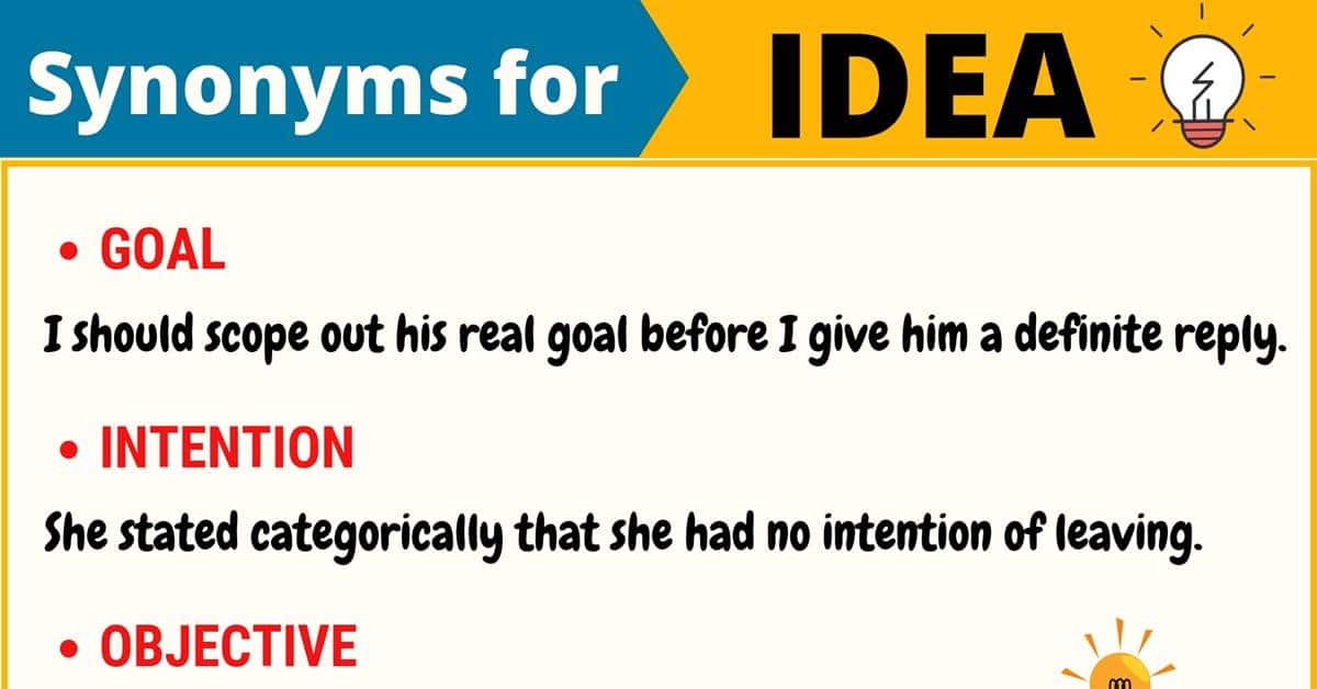 another word for idea