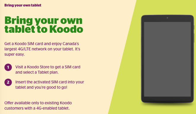 koodo tablet