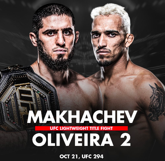 makhachev vs oliveira 2 date