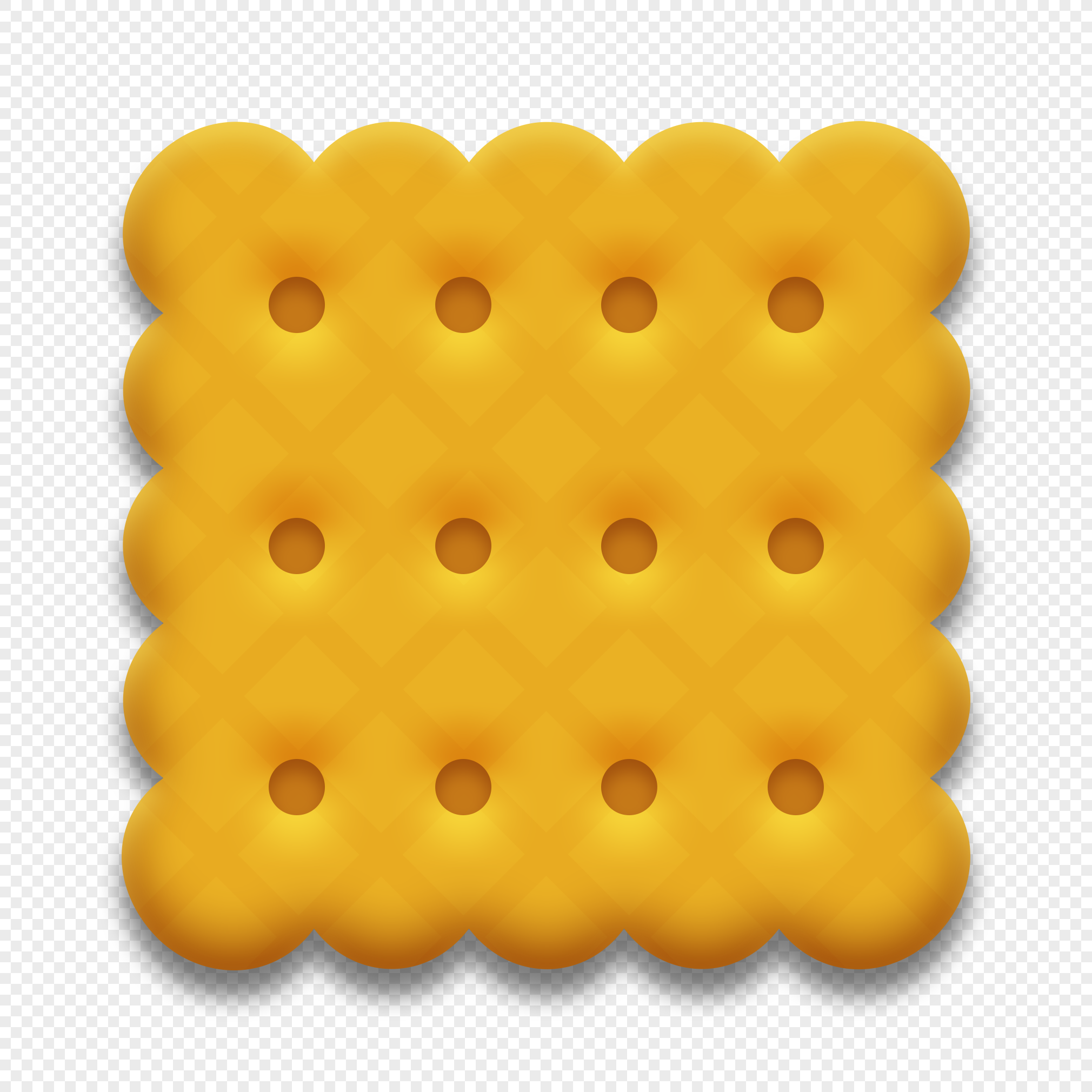 square biscuit clipart