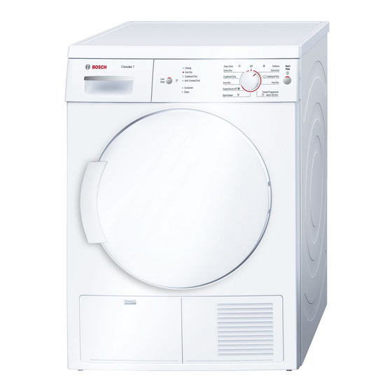 bosch tumble dryer manual