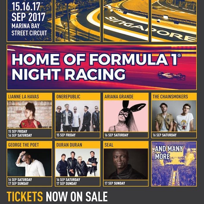 f1 singapore 2017 concert