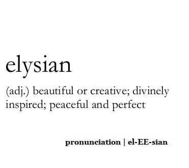 elysian meaning