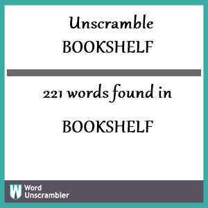 unscramble shelf