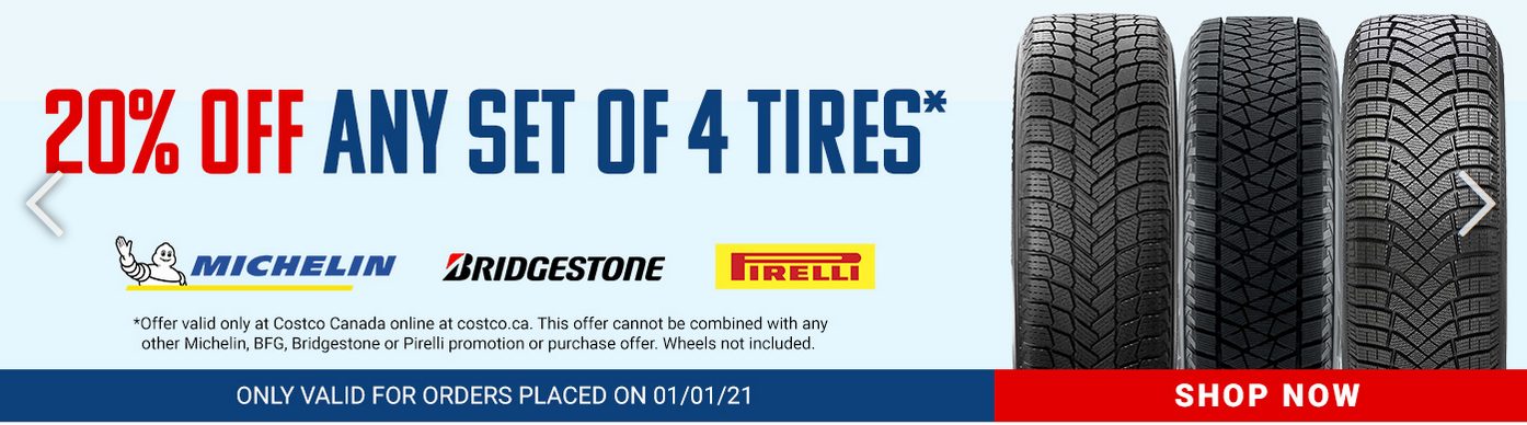 costco canada tire sale