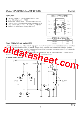 lm358 datasheet