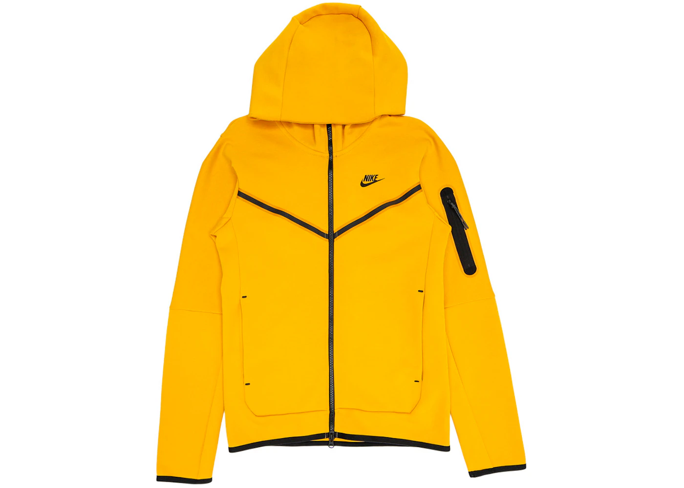 yellow nike tech tracksuit