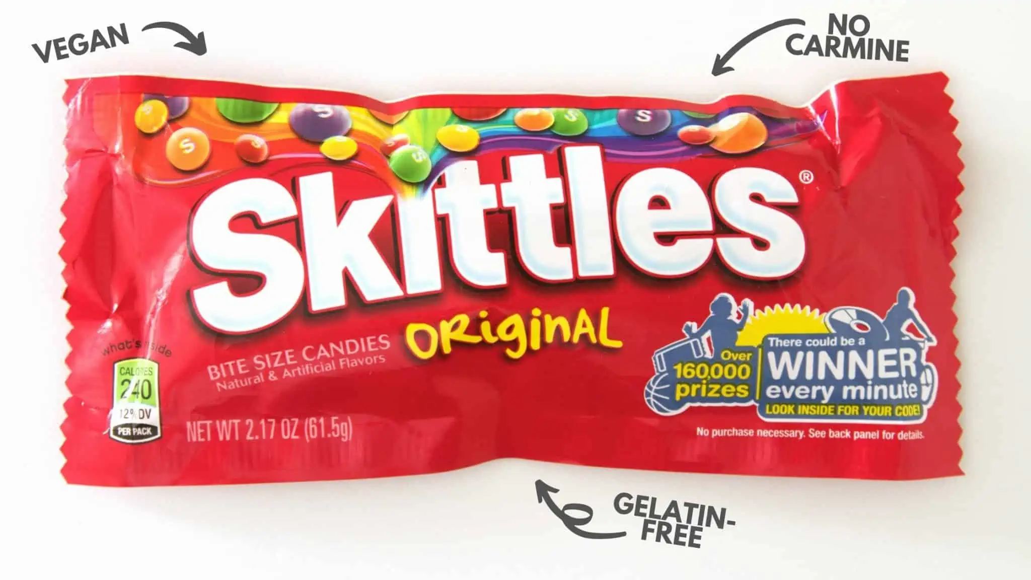 do skittles contain gelatin