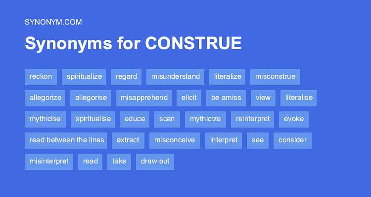 construed synonym