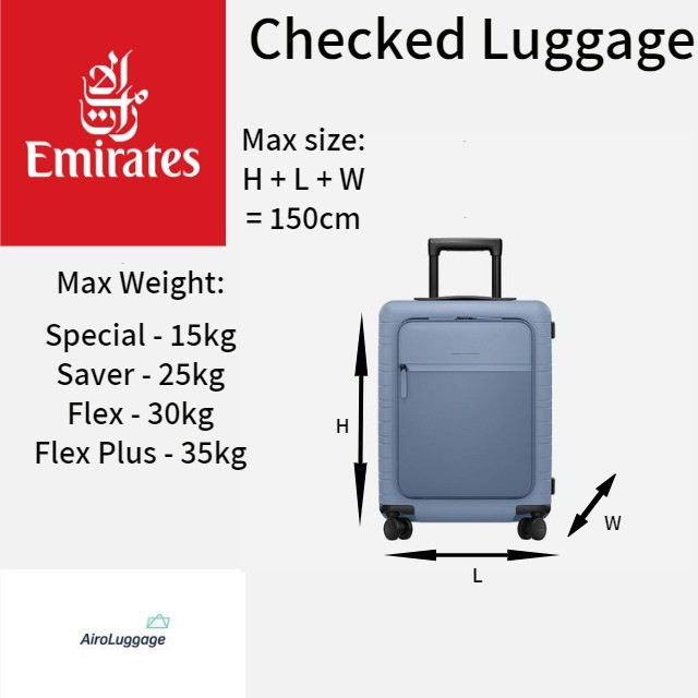 checked baggage emirates
