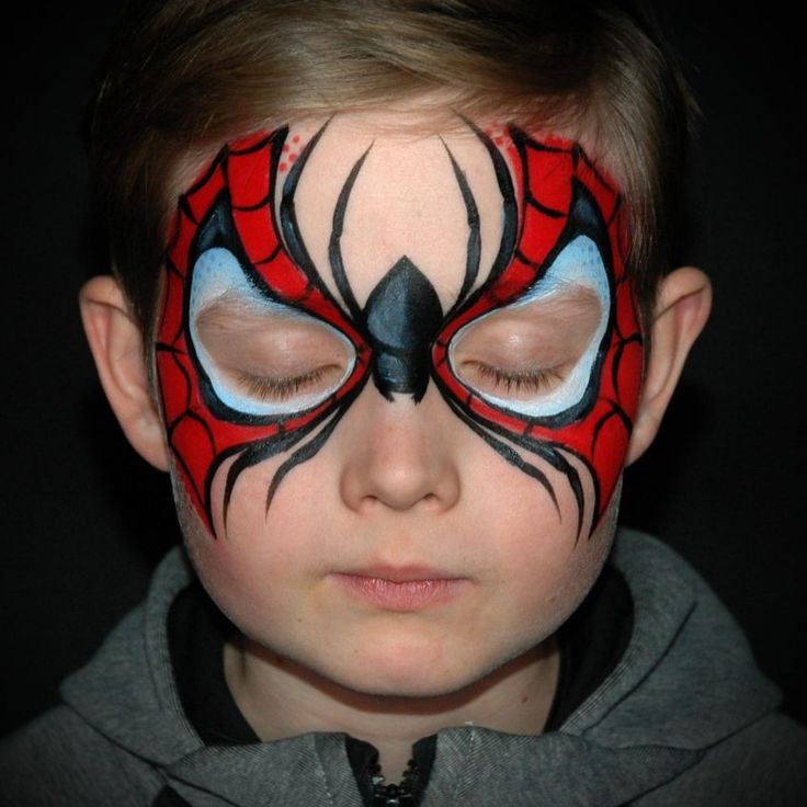 cara spiderman pintada