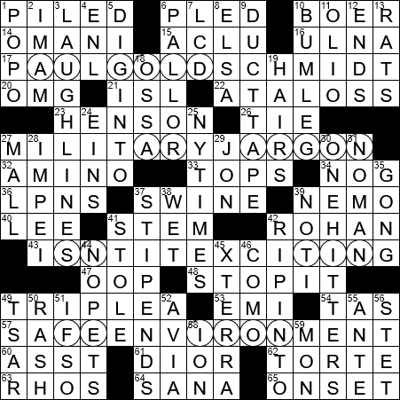 resident of muscat crossword