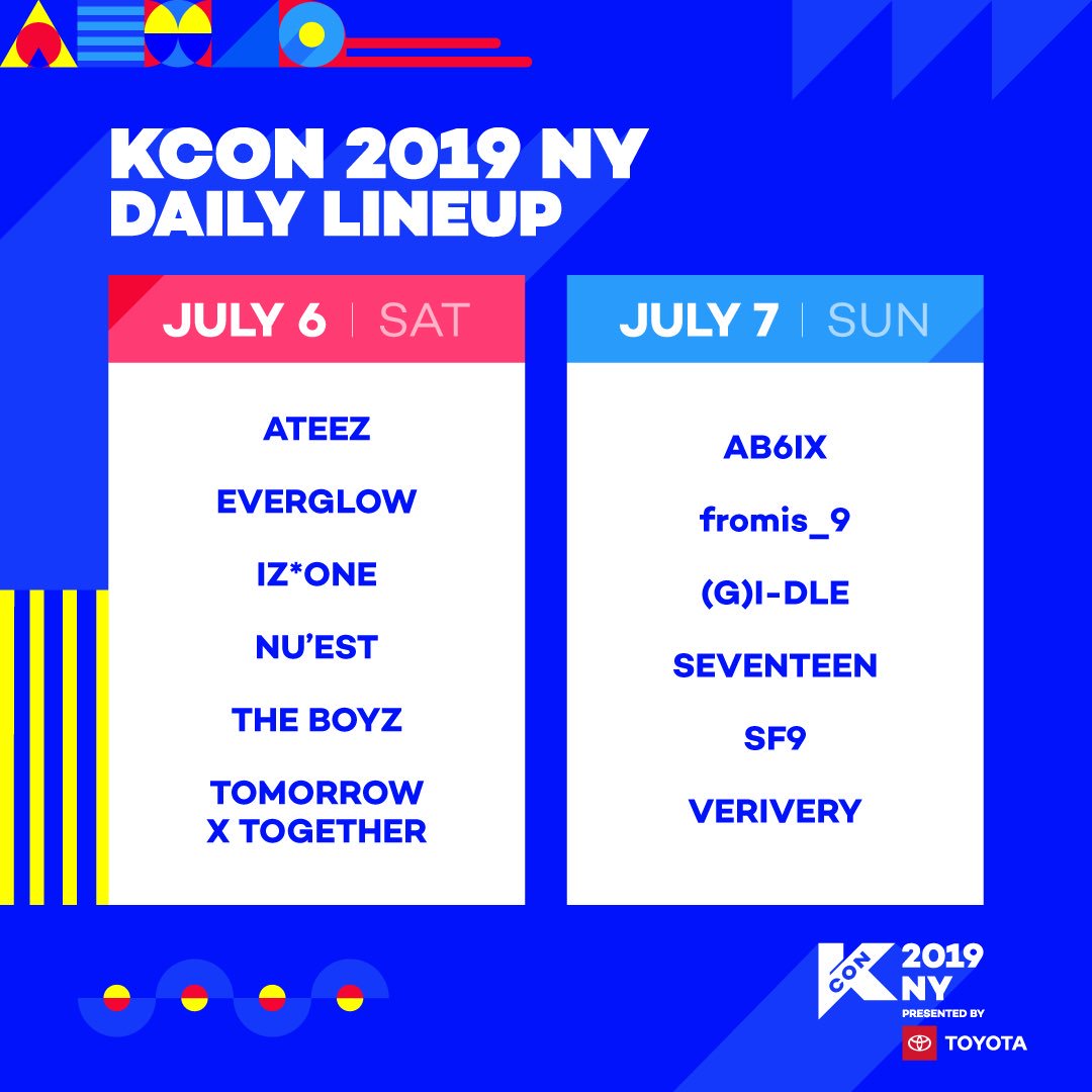 kcon 2018 lineup