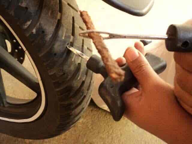 two wheeler puncture repair near me