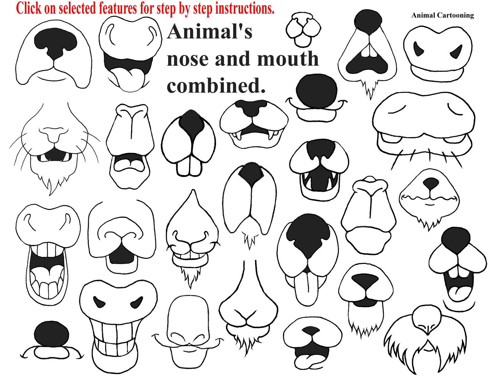 animal nose clipart