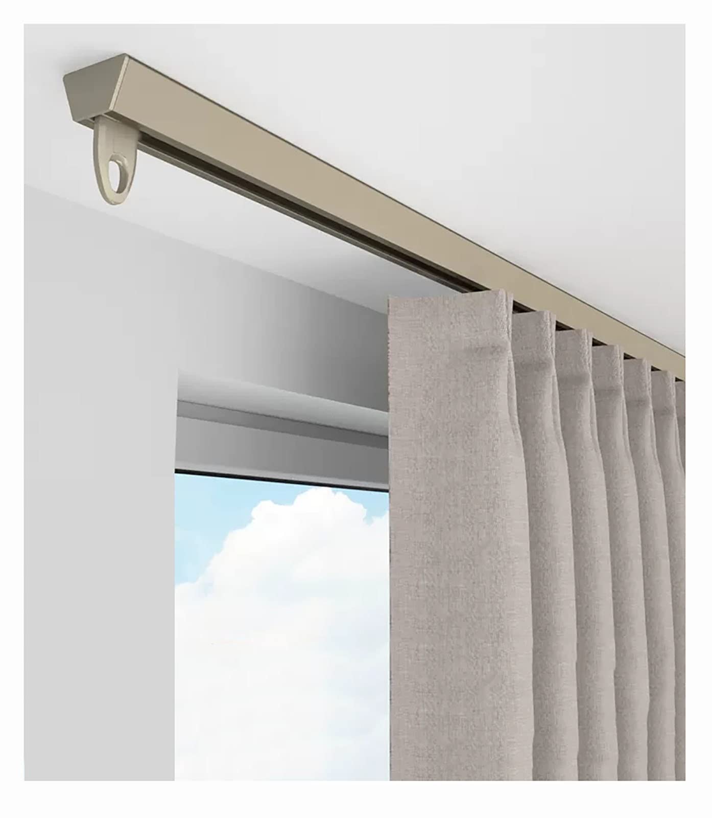 curtain rail no drilling