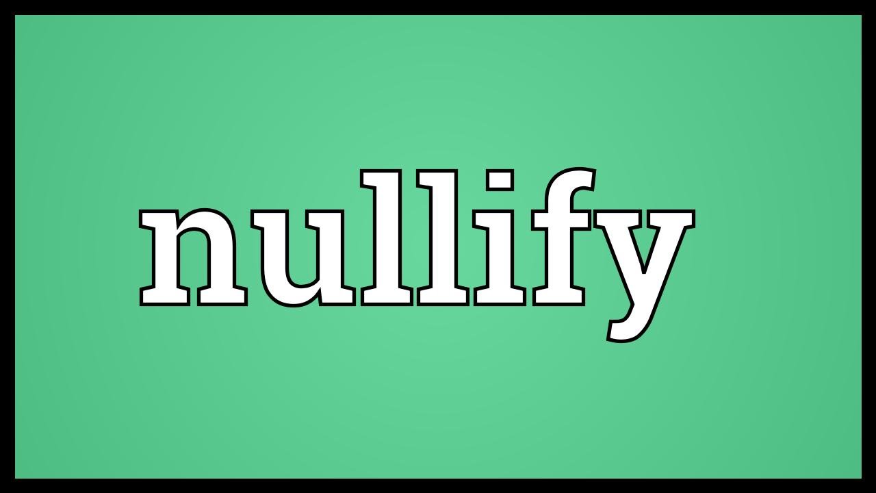 nullify meaning in malayalam