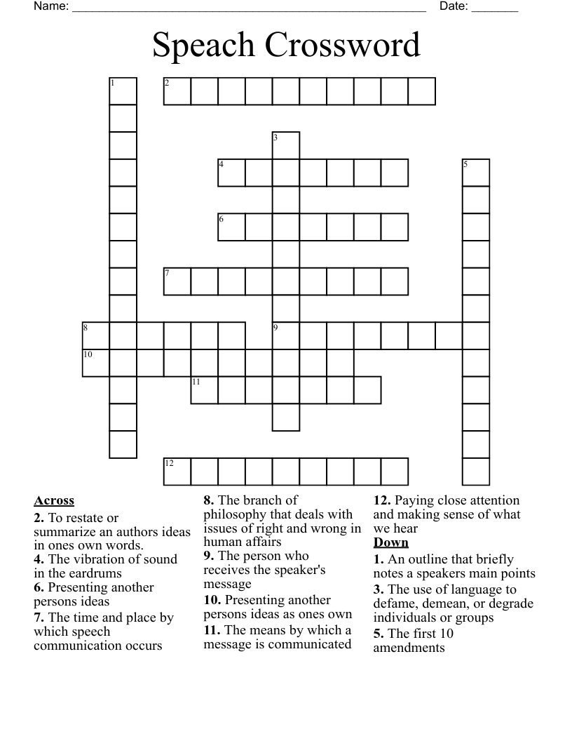 crossword clue defame