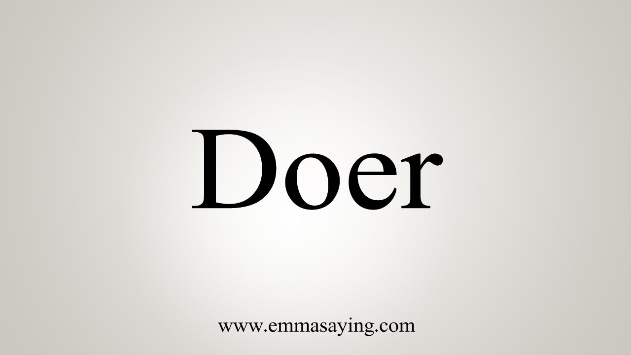 doer pronunciation