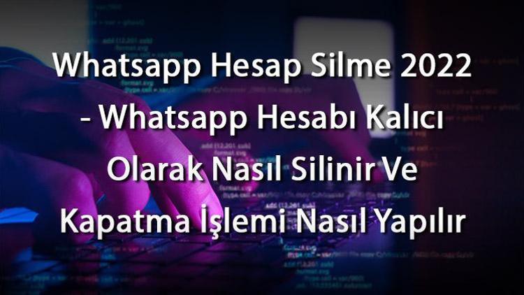 whatsapp hesap silme linki