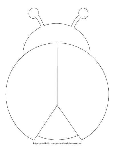 ladybug template without spots