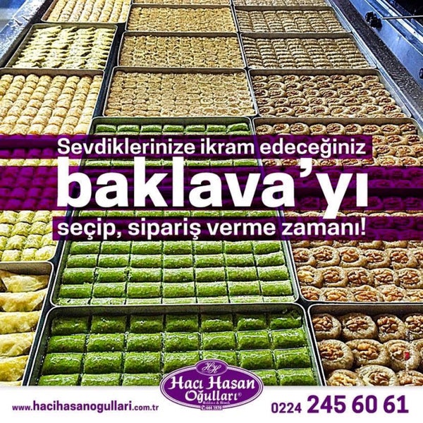 hacı hasanoğlu baklava