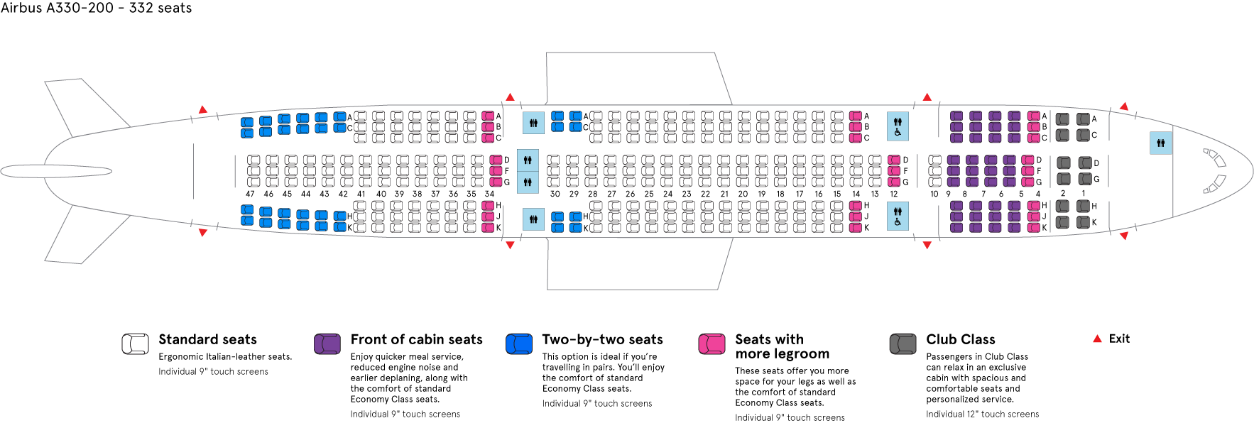 seating plan a330-200