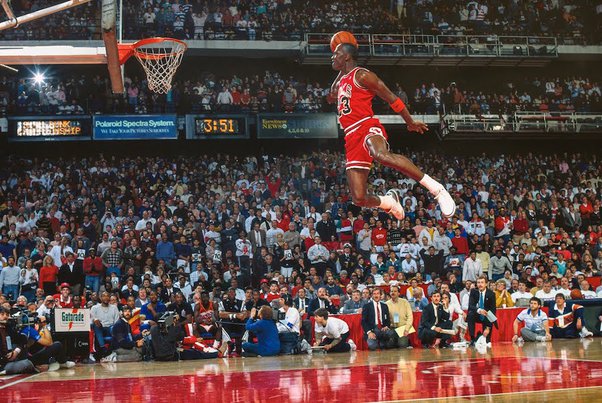 michael jordan flying