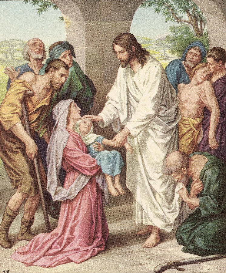 jesus healing the sick pictures