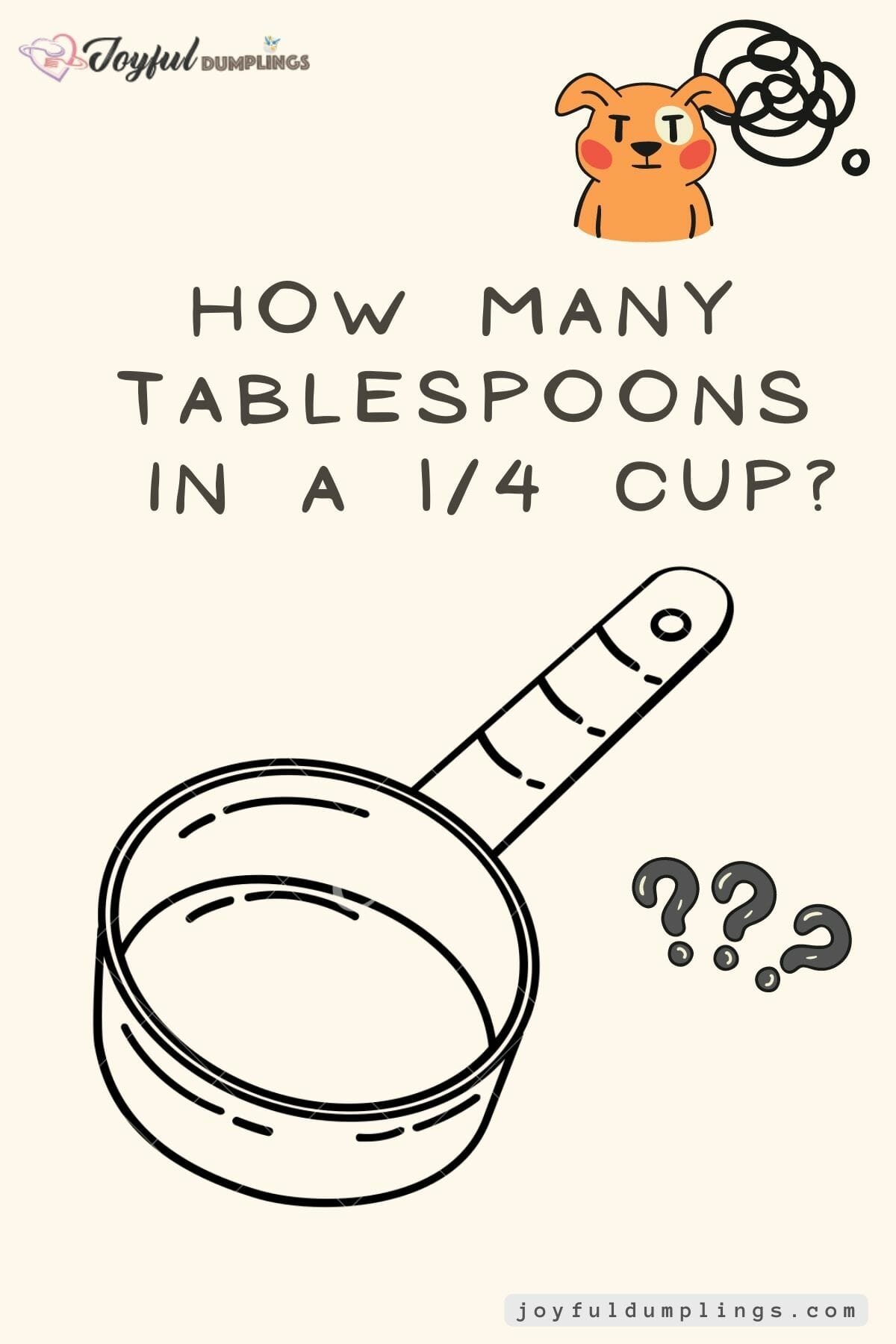 how many tablespoons in a 1/4 cup