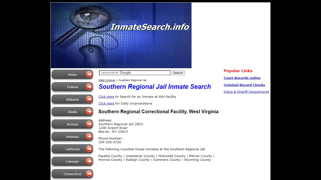 srj inmate search