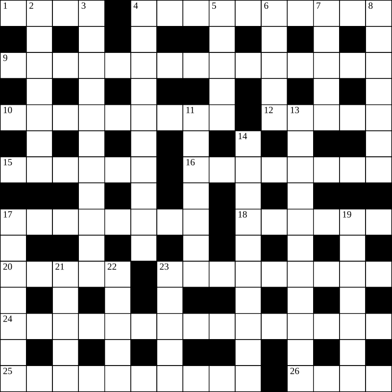 less widespread crossword clue 7 letters