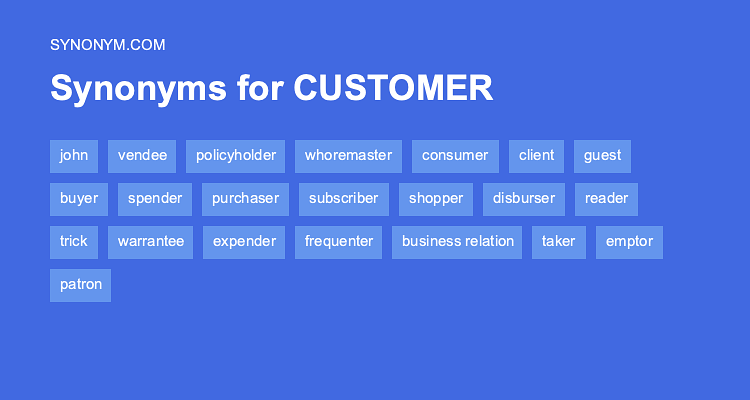 synonyms for customers
