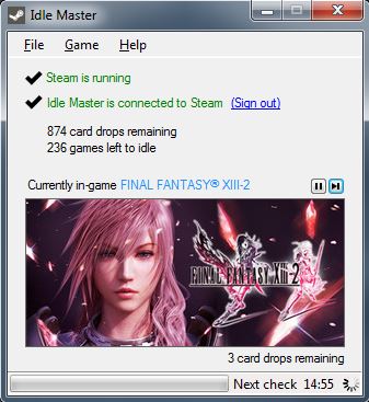 steam idle master