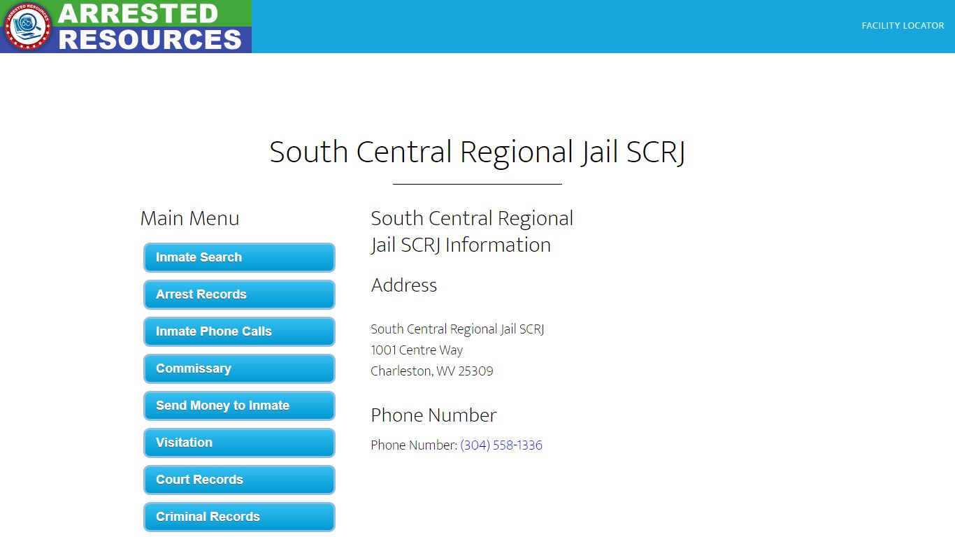 scrj inmate search