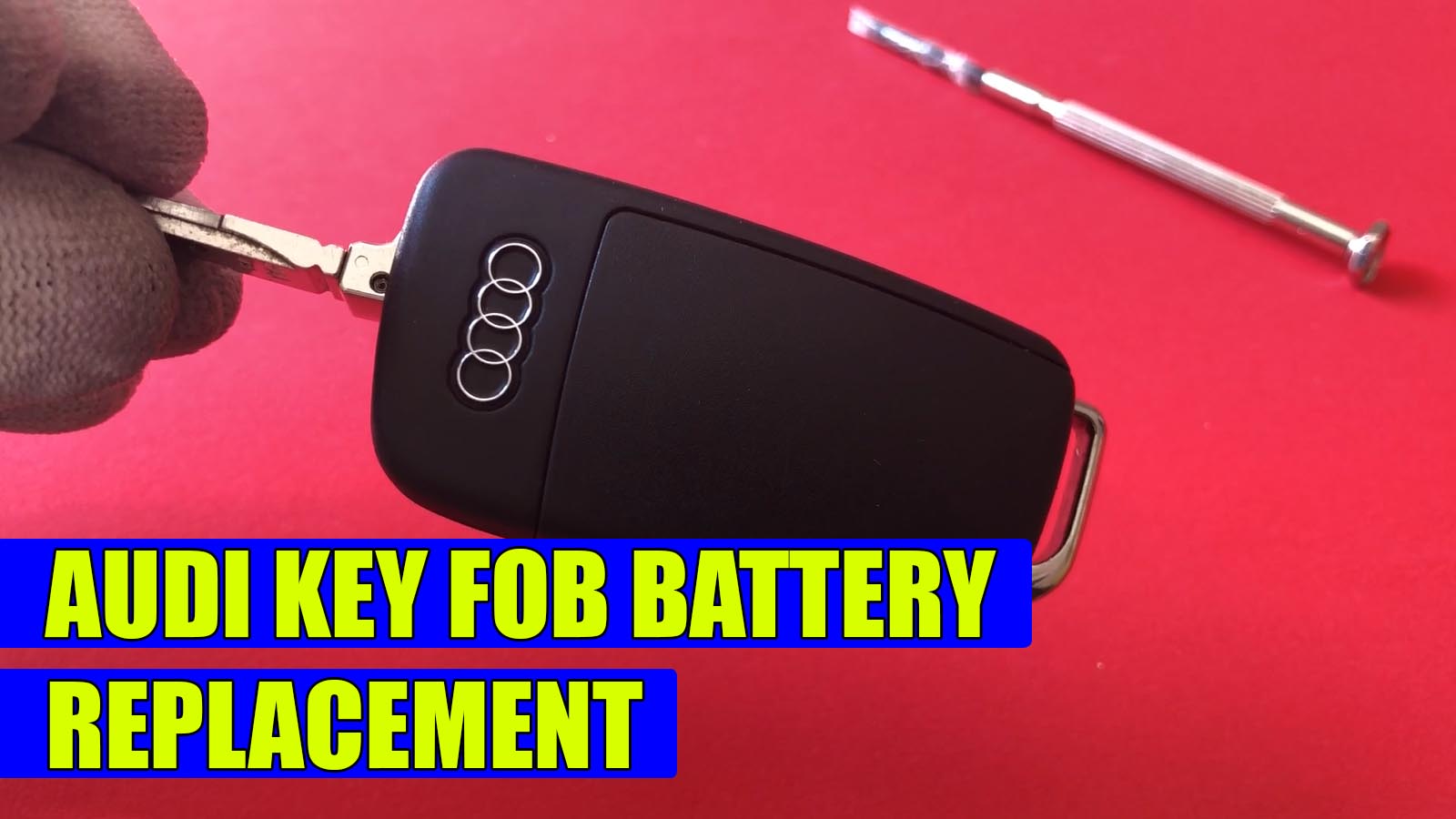 how to replace battery in audi key fob