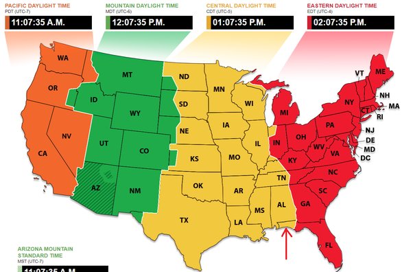 california and uk time difference