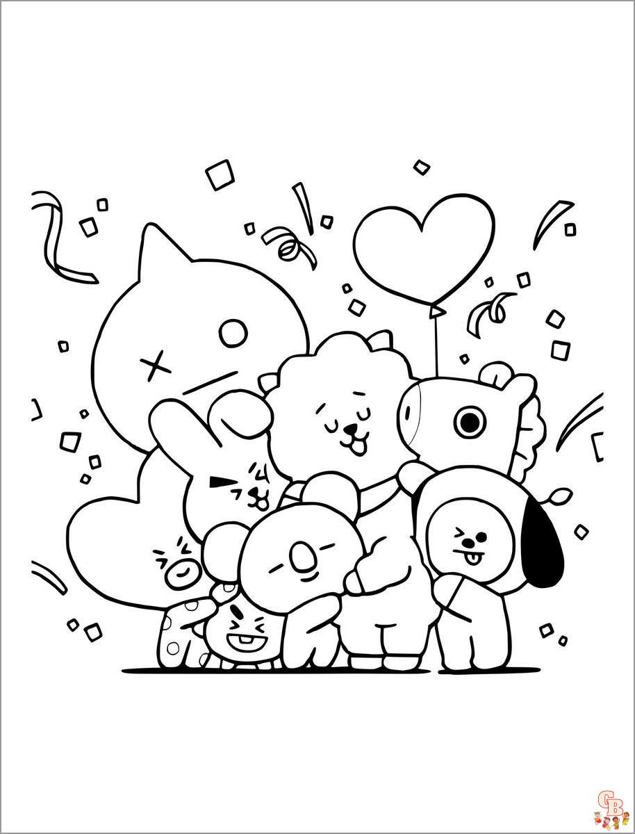 dibujos bt21