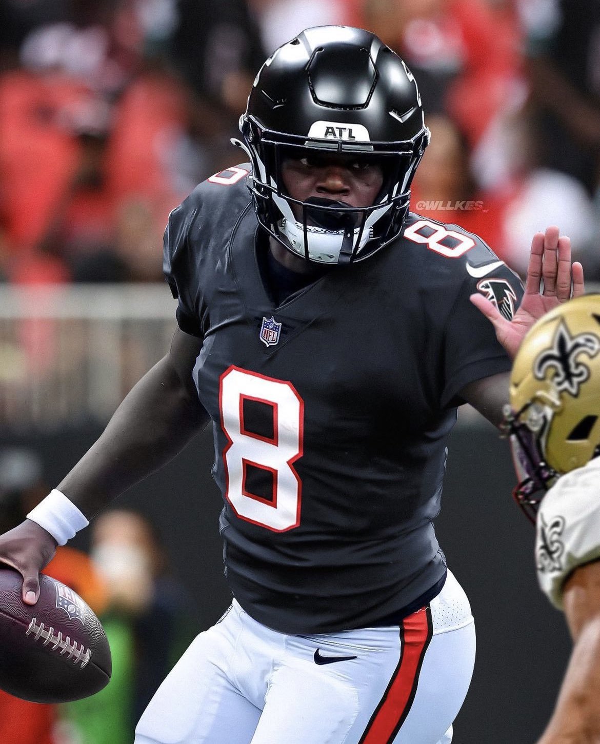 lamar jackson in a falcons jersey