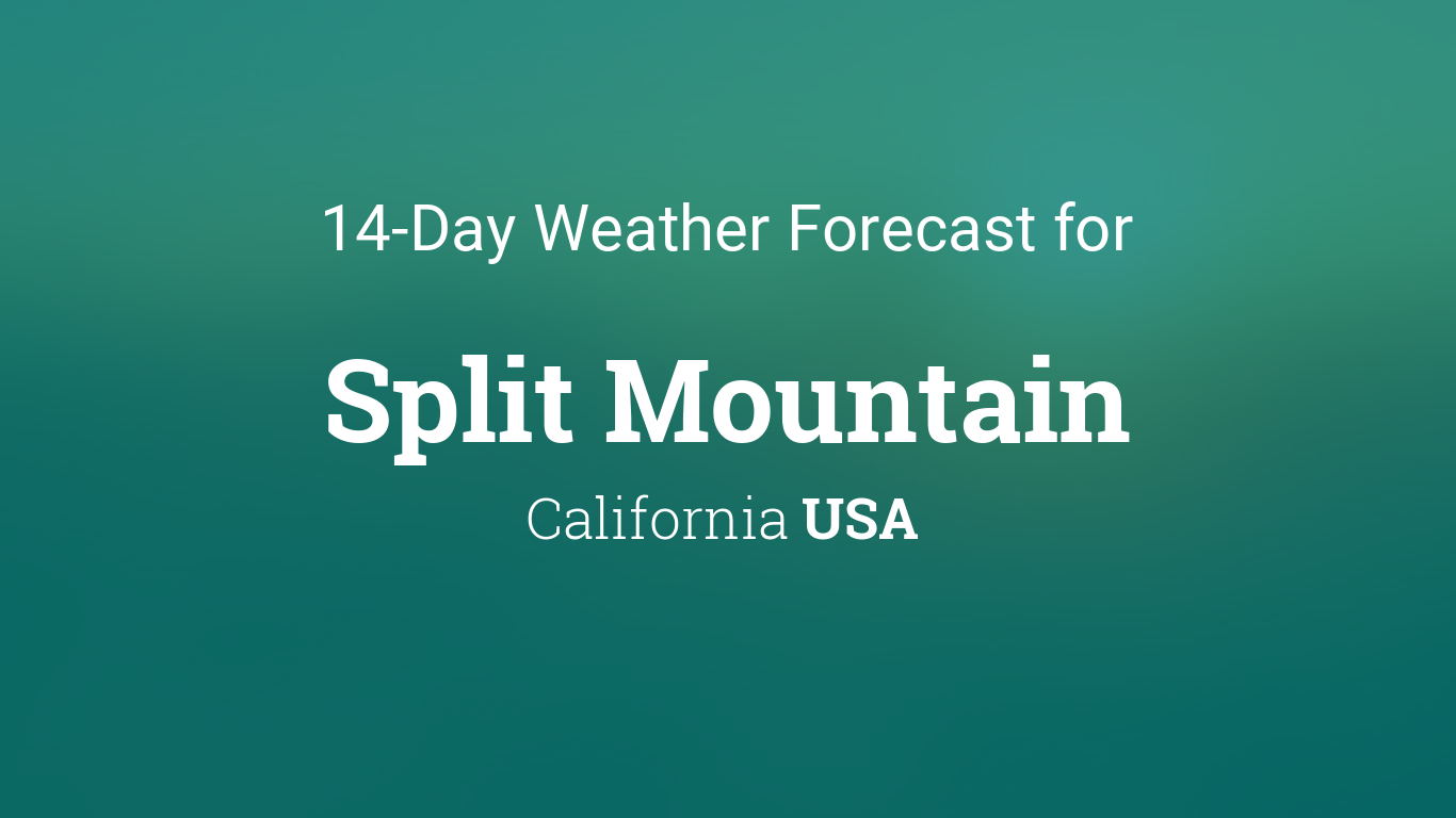 weather split 14 days