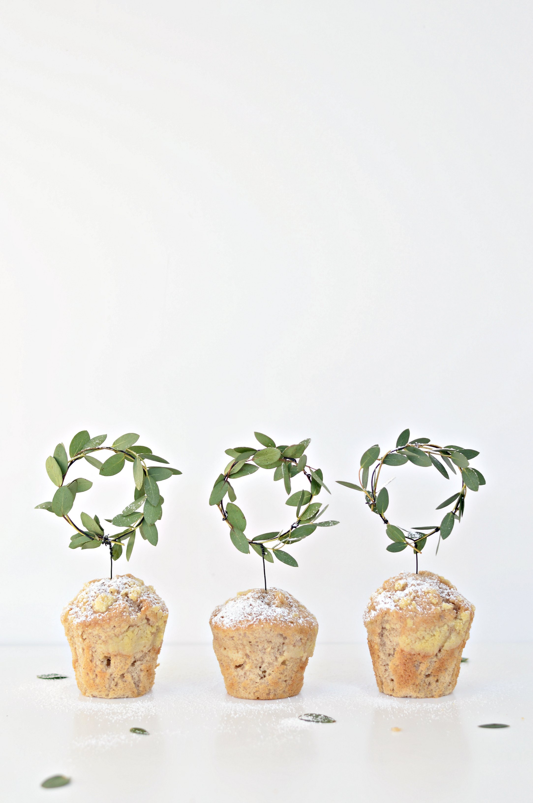eucalyptus cupcake toppers