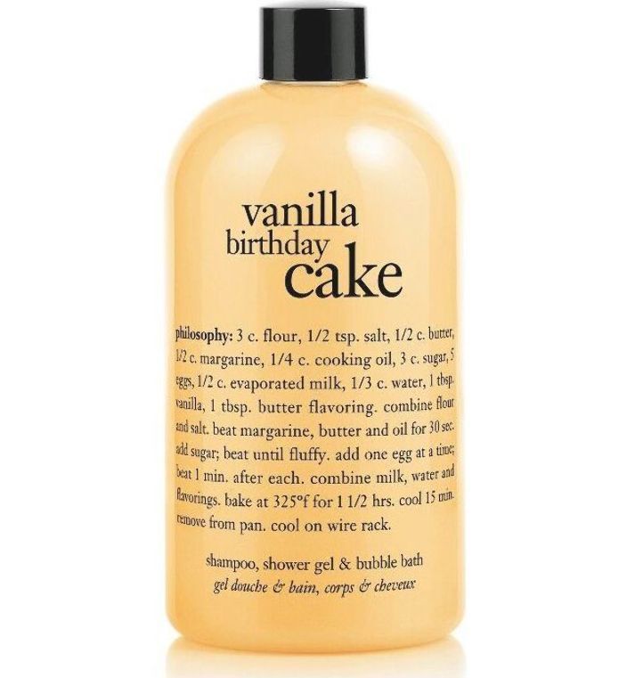 vanilla birthday cake shower gel