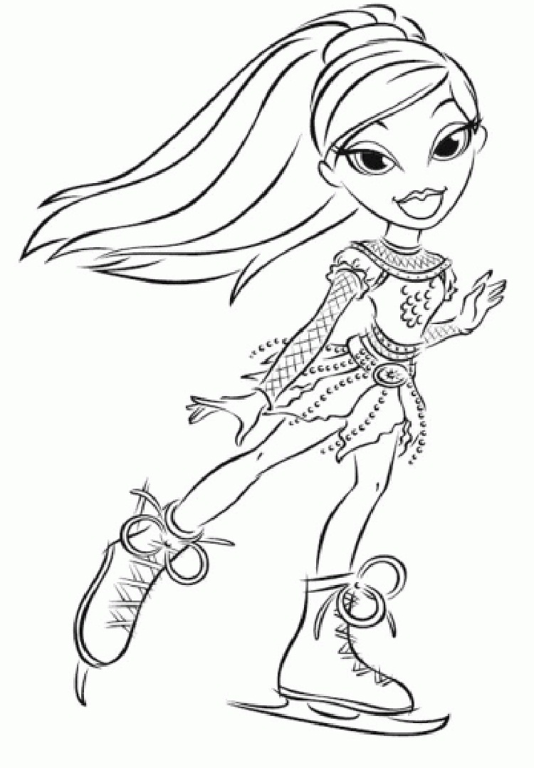 printable bratz coloring pages