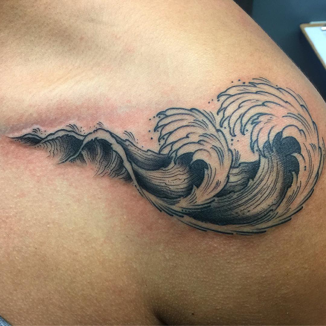 tattoo of waves